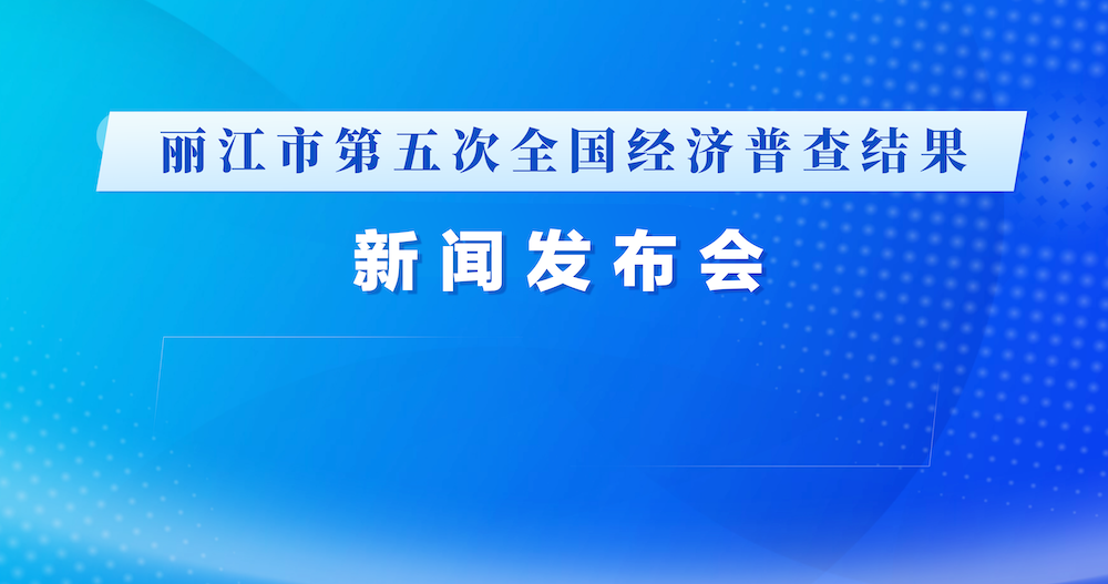 丽江市第五次全国经济普查结果新闻发布会